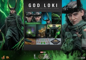 God Loki Marvel 1/6 Action Figure by Hot Toys
