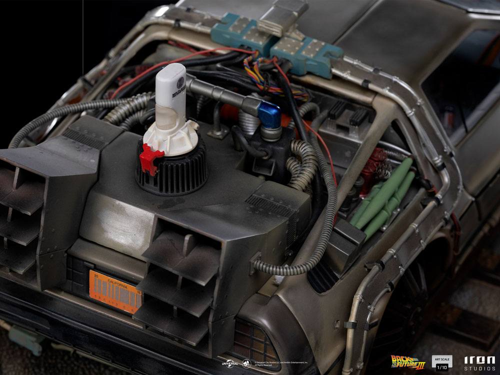 Tenth Scale Statue Delorean Back To The Future Iii Art Scale