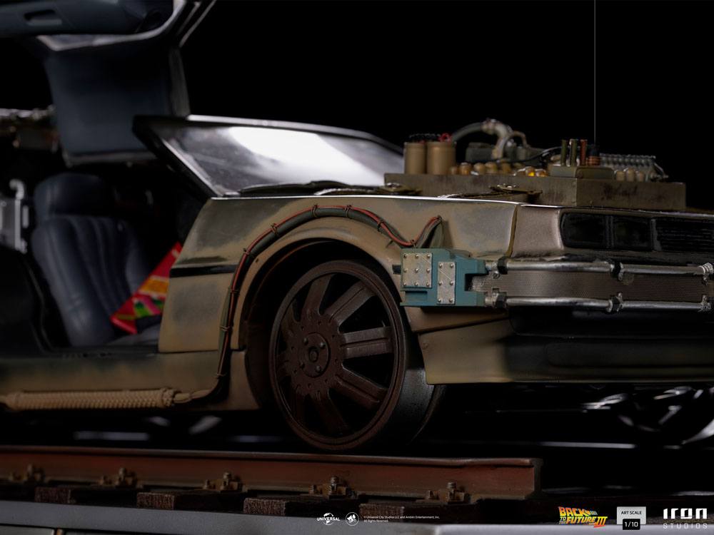 Tenth Scale Statue Delorean Back To The Future Iii Art Scale