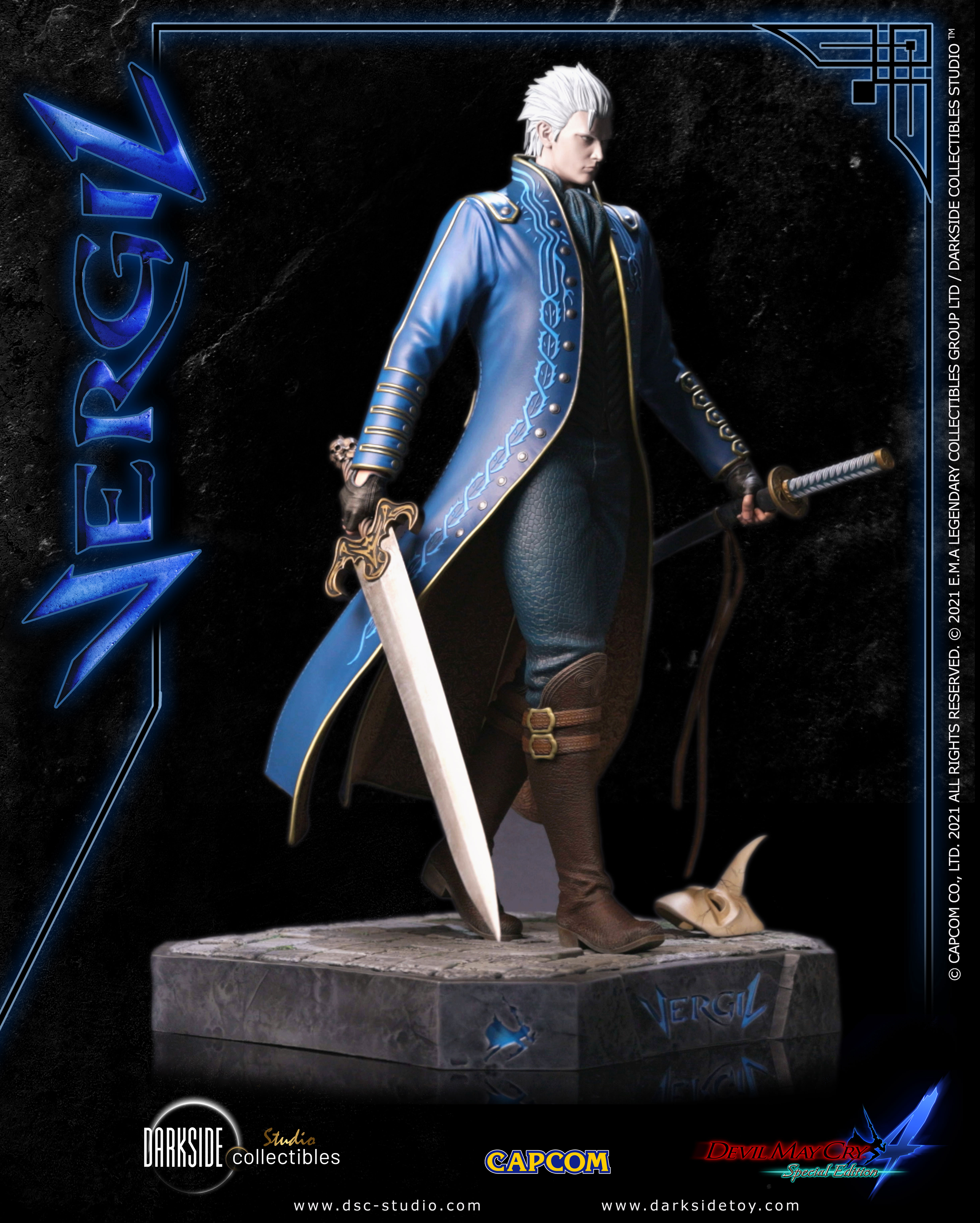 Estátua Dante - Devil May Cry 1 - Scale Premium Statue - DarkSide  Collectibles Studio - Iron Studios Online Store