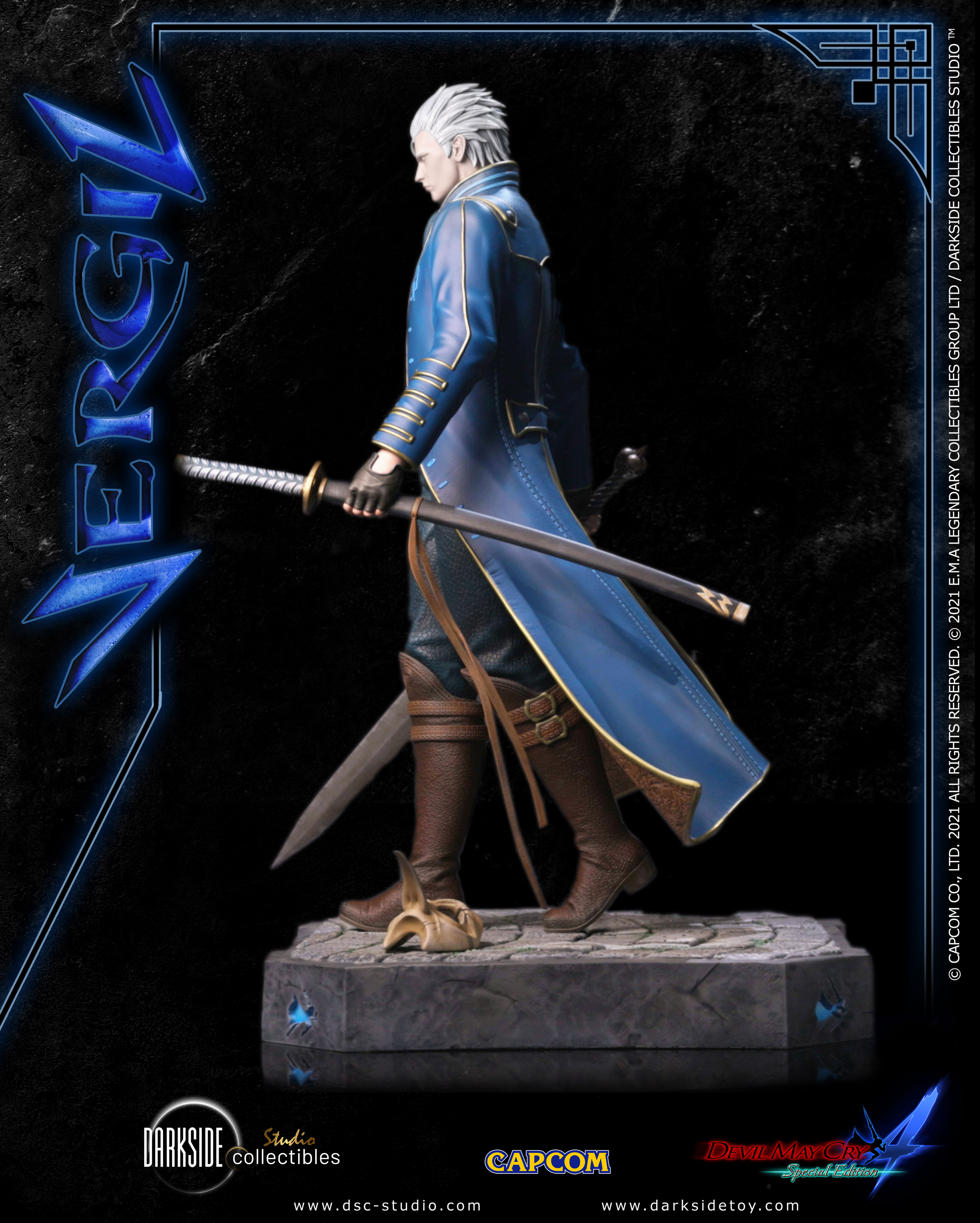 Devil May Cry Vergil Yamato and Scabbard STL 