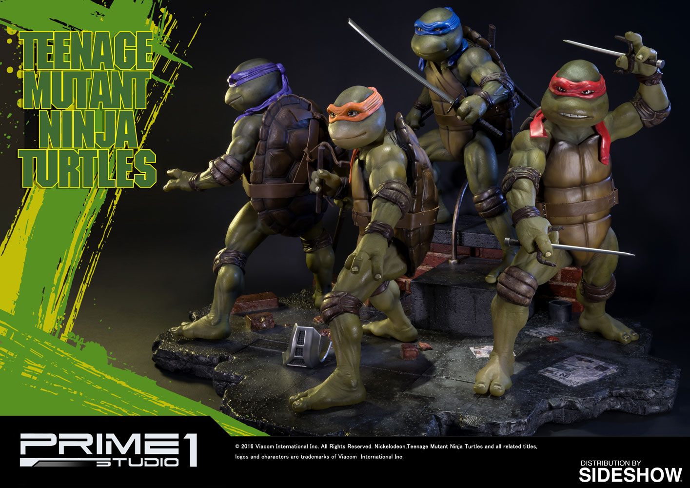 Statue Teenage Mutant Ninja Turtles Set Of 4 Polystone Statues By