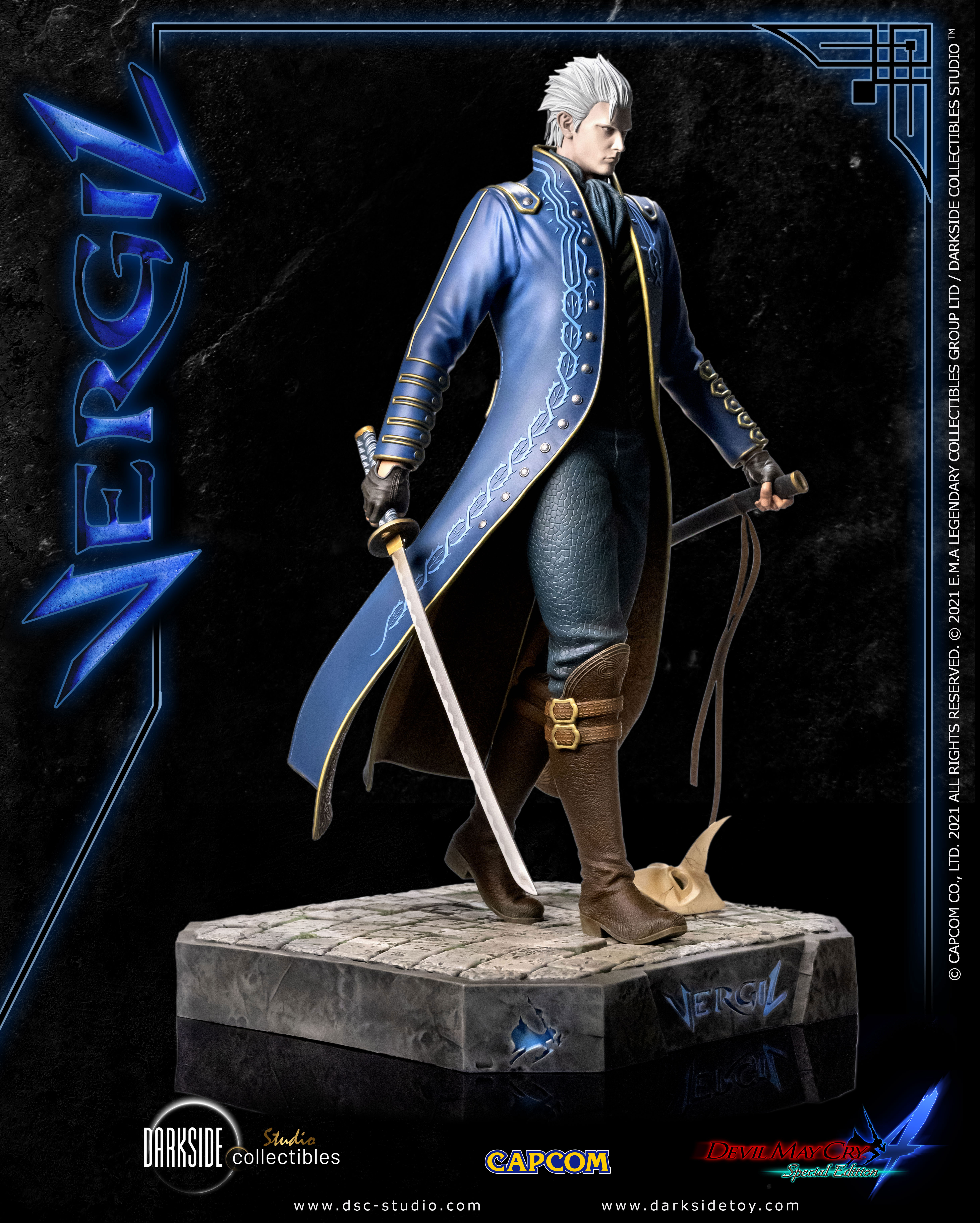 1/4 Quarter Scale Statue: Vergil Devil May Cry 4 Premium Statue by