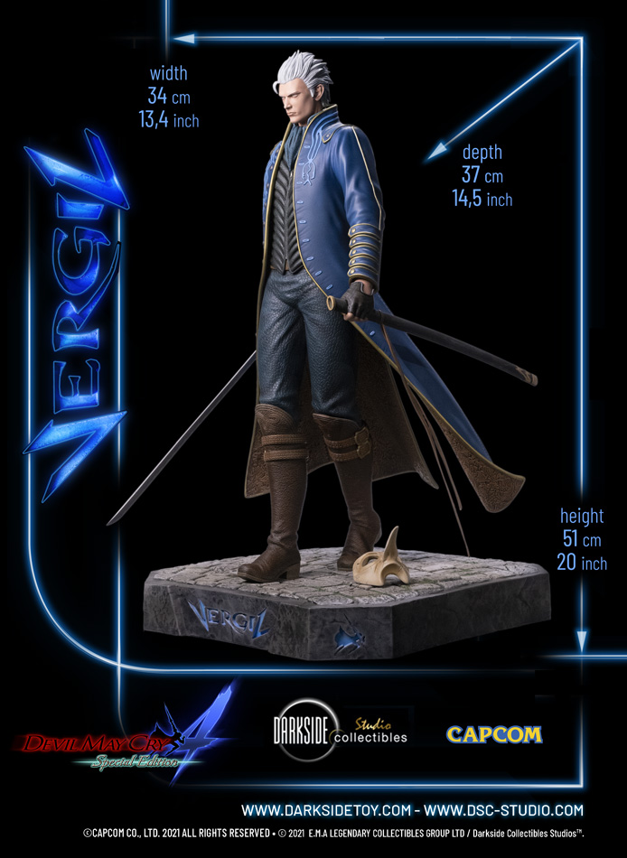 1/4 Quarter Scale Statue: Vergil Devil May Cry 4 Premium Statue by