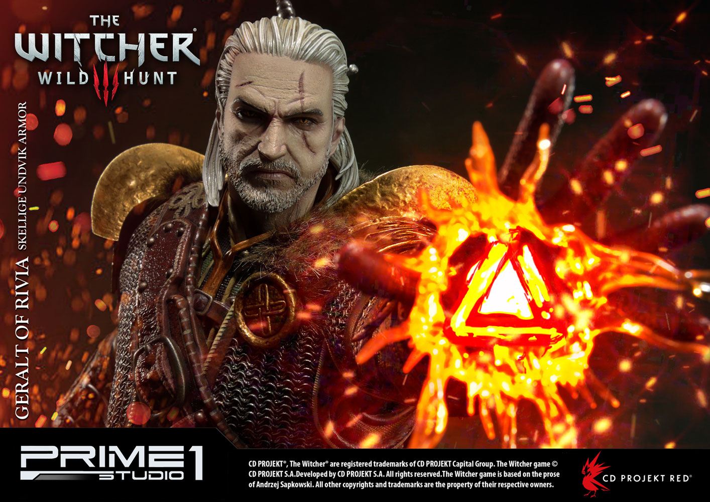 Geralt Of Rivia Skellige Undvik Armor Witcher 3 Wild Hunt 1 4 Statue By Prime 1 Studio