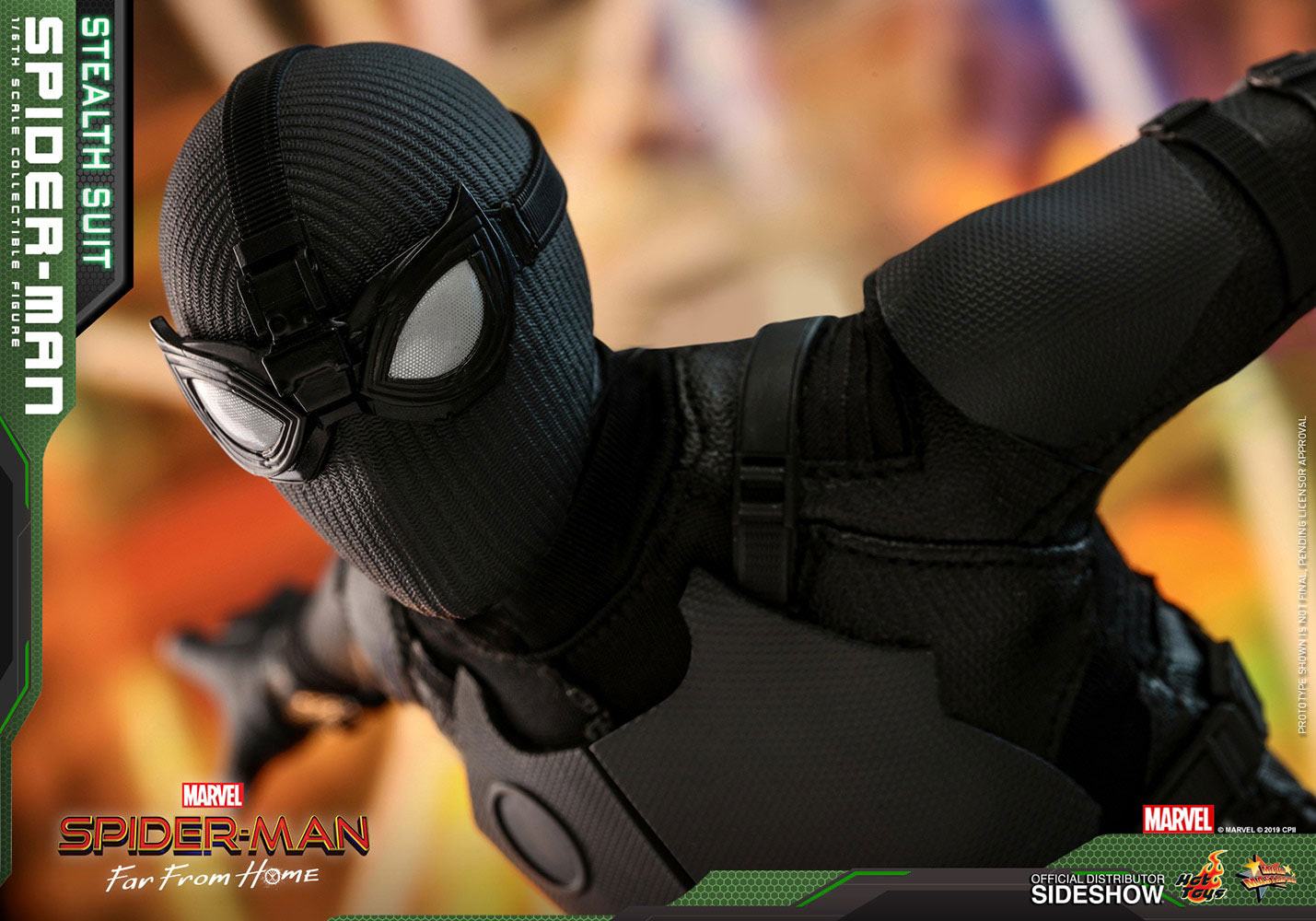 1 6 Sixth Scale Figure Spider Man Stealth Suit Spider Man Far From Home Movie Masterpiece 1 6 Action Figure By Hot Toys