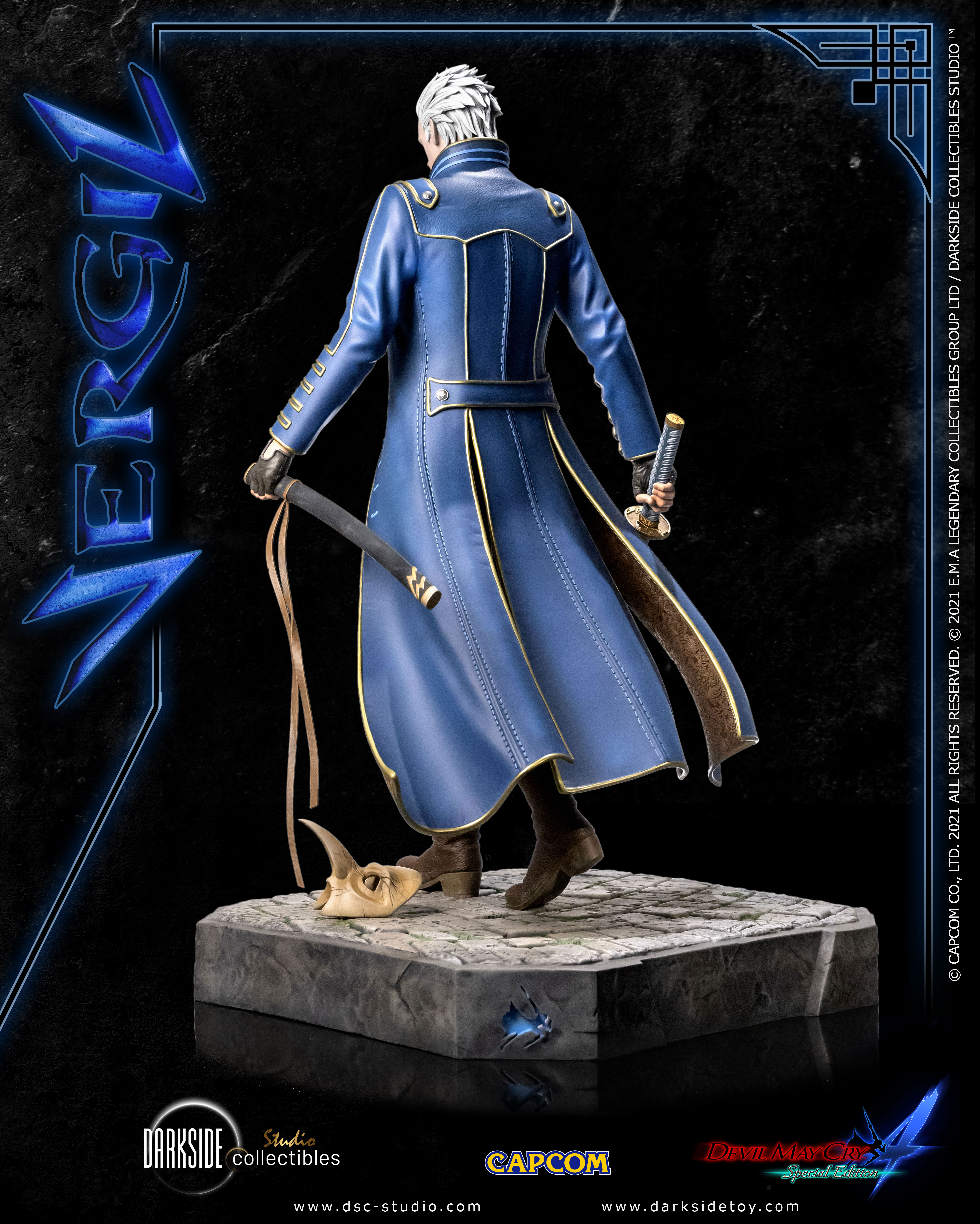 Vergil - Devil May Cry 4: Special Edition - DarkSide Collectibles Scale  Statue