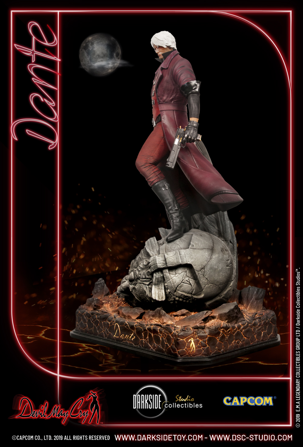 1 3 Scale Statue Dante Master Edition Devil May Cry 1 3 Scale Premium Statue By Darkside Collectibles Studio