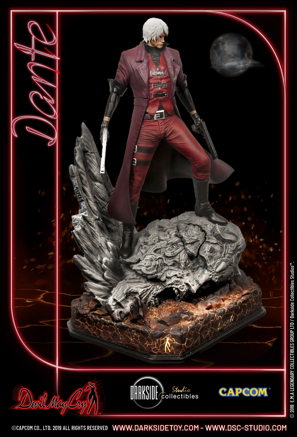1 4 Quarter Scale Statue Dante Devil May Cry 1 Premium Statue By Darkside Collectibles Studio
