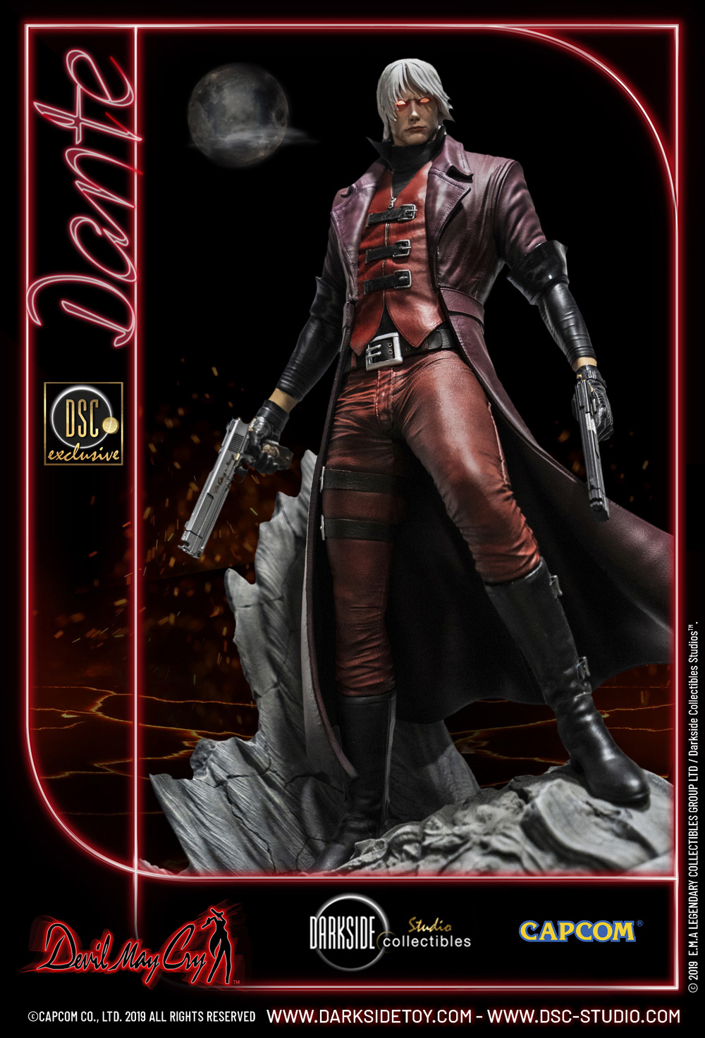 1/4 Quarter Scale Statue: Dante Devil May Cry 1 Premium Statue by Darkside  Collectibles Studio