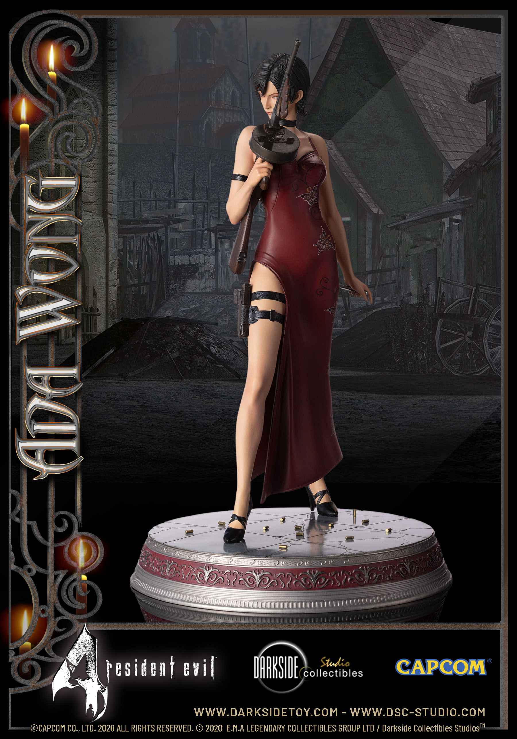Resident Evil 4 Ada Wong 1/4 Scale 17 Inch Tall 3D Printed Statue Garage Kit