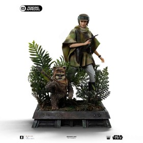 Leia and Wicket Star Wars Episode VI Art Scale 1/10 Statue by Iron Studios