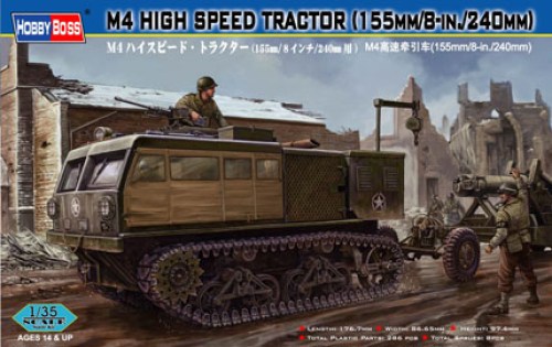 M4 High Speed Tractor 155mm/8in/240mm by Hobby Boss