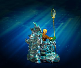 Aquaman On Throne Comic Version 1:3 Scale Statue Masterpiece Series by Imaginarium Art