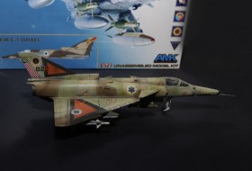 Aircraft 1/72 Kfir C2/C7 Israeli AF Fighter (New Tool) Kit by AMK Models