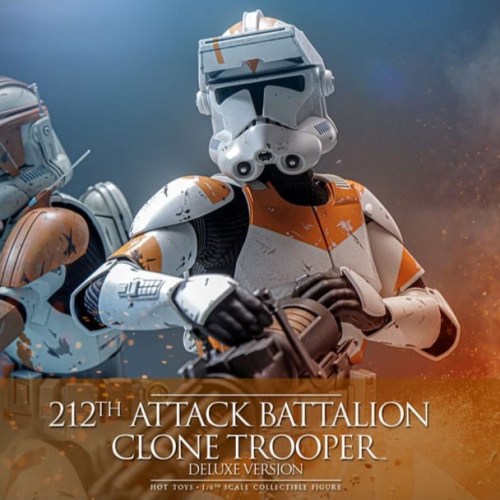 212th Attack Battalion Clone Trooper Deluxe Version Star Wars The Clone Wars 1/6 Action Figure by Hot Toys