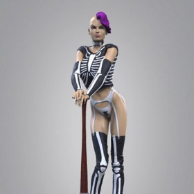 Skelly Trick or Treat Hot Chicks Squad 1/4 Statue by HCG