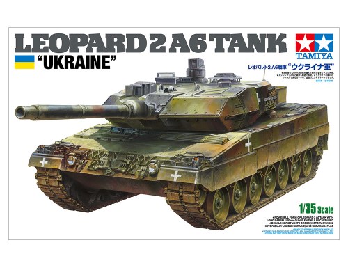 1/35 SCALE LEOPARD 2 A6 TANK "UKRAINE" by Tamiya