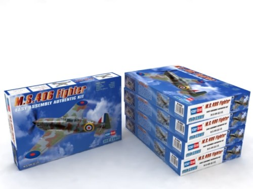 MS406 French WWII Monoplane Fighter by Hobby Boss