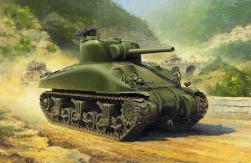 1/48 SCALE U.S. MEDIUM TANK M4A1 SHERMAN by Tamiya