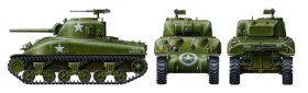 1/48 SCALE U.S. MEDIUM TANK M4A1 SHERMAN by Tamiya