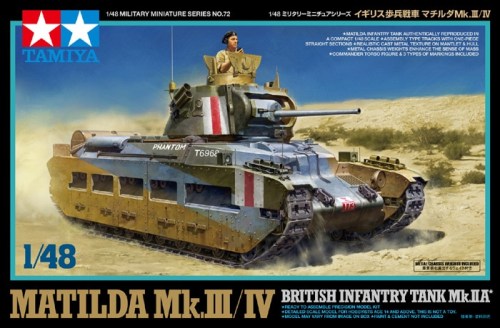 1/48 SCALE MATILDA Mk.Ⅲ/Ⅳ BRITISH INFANTRY TANK Mk.ⅡA by Tamiya