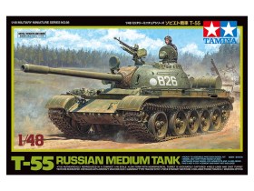 1/48 SCALE RUSSIAN MEDIUM TANK T-55 by Tamiya