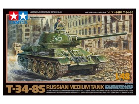 1/48 SCALE RUSSIAN MEDIUM TANK T-34-85 by Tamiya