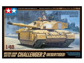 1/48 SCALE BRITISH MAIN BATTLE TANK CHALLENGER 2 (DESERTISED) by Tamiya