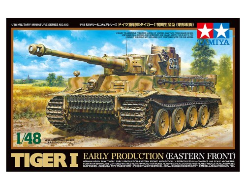 1/48 SCALE GERMAN HEAVY TANK TIGER I EARLY PRODUCTION (EASTERN FRONT) by Tamiya