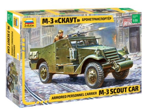 Armored personnel carrier M-3 Scout Car by Zvezda