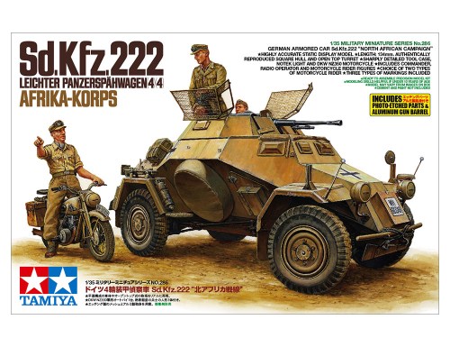 1/35 GERMAN ARMORED CAR Sd.Kfz.222 "NORTH AFRICAN CAMPAIGN" by Tamiya