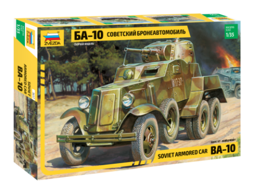 Soviet armored car BA-10 by Zvezda