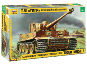 German heavy tank (early production) Tiger I Ausf. E by Zvezda