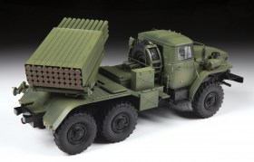 Russian truck-mounted multiple rocket launcher GRAD BM-21 by Zvezda