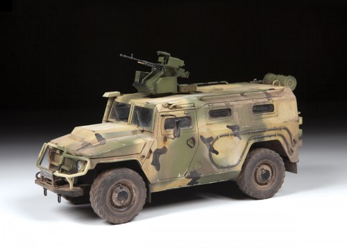 Russian armored vechicle with "Arbalet" "Tiger-M" by Zvezda