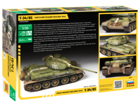 Soviet medium tank T-34/85 by Zvezda