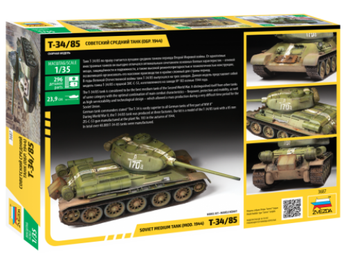 Soviet medium tank T-34/85 by Zvezda