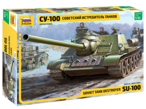 Soviet tank destroyer SU-100 by Zvezda