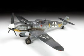 German fighter aircraft Messerschmitt BF-109 G by Zvezda