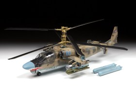 Russian combat helicopter KA-52 "Alligator" by Zvezda