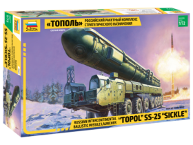 Russian intercontinental ballistic missile launcher "Topol" SS-25 "Sickler" by Zvezda