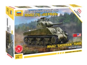 M4A2 "Sherman" 75mm Medium Tank by Zvezda