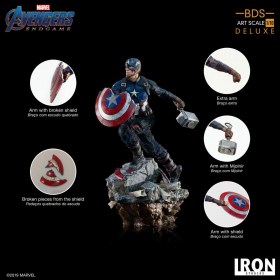 Captain America Avengers Endgame Deluxe BDS Art 1/10 Scale Statue by Iron Studios