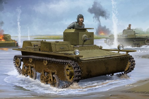 Soviet T-38 Amphibious Light Tank by Hobby Boss