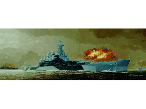 1/350 USS BB-55 North Carolina battleship by Trumpeter