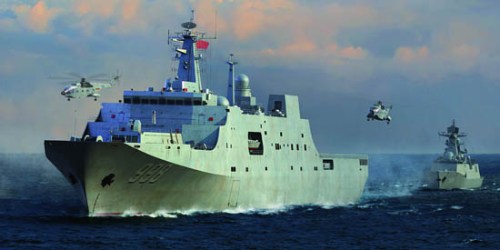 1/350 PLA Navy Type 071 Amphibious Transport Dock by Trumpeter