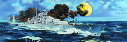 German Bismarck Battleship by Trumpeter