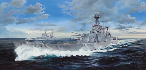 HMS Hood Battle Cruiser by Trumpeter