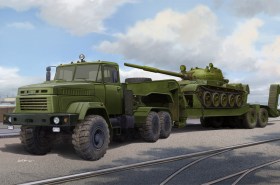 Ukraine KrAZ-6446 Tractor with MAZ/ChMZAP-5247G semitrailer by Hobby Boss